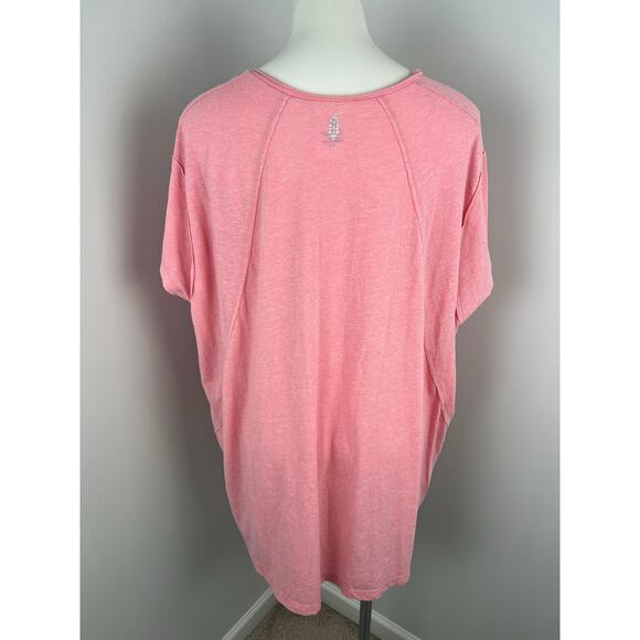 Free People City Vibes Oversized Tee in Pink XS - Picture 3 of 6